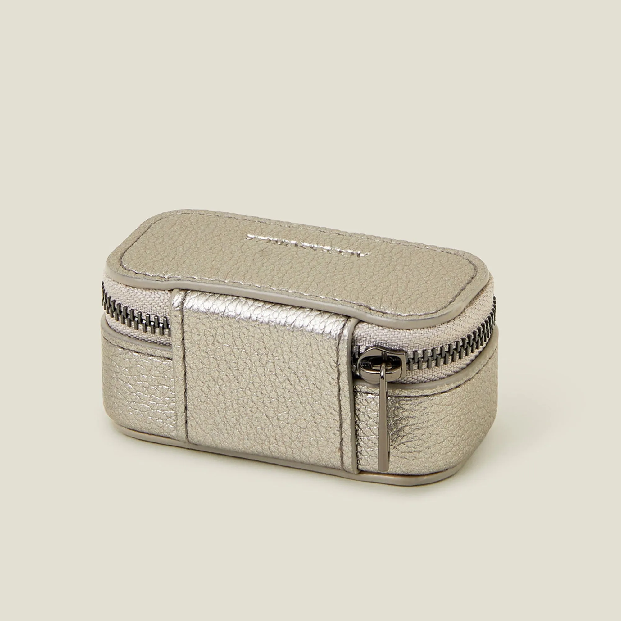 Accessorize London Women's Silver Mini Travel Jewellery Box
