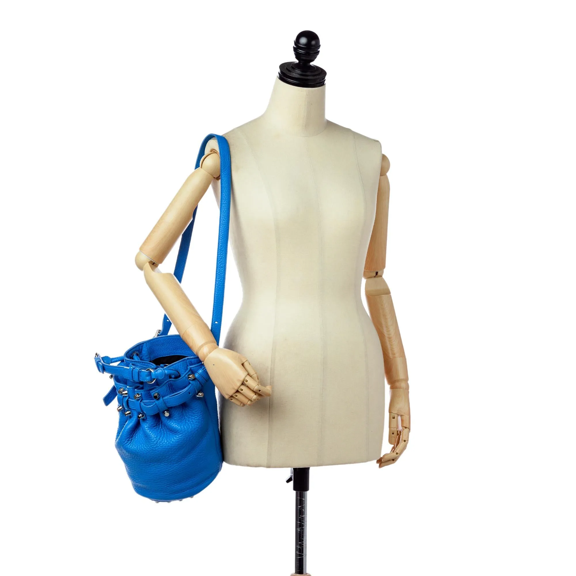 Alexander Wang Diego Leather Bucket Bag (SHG-23349)