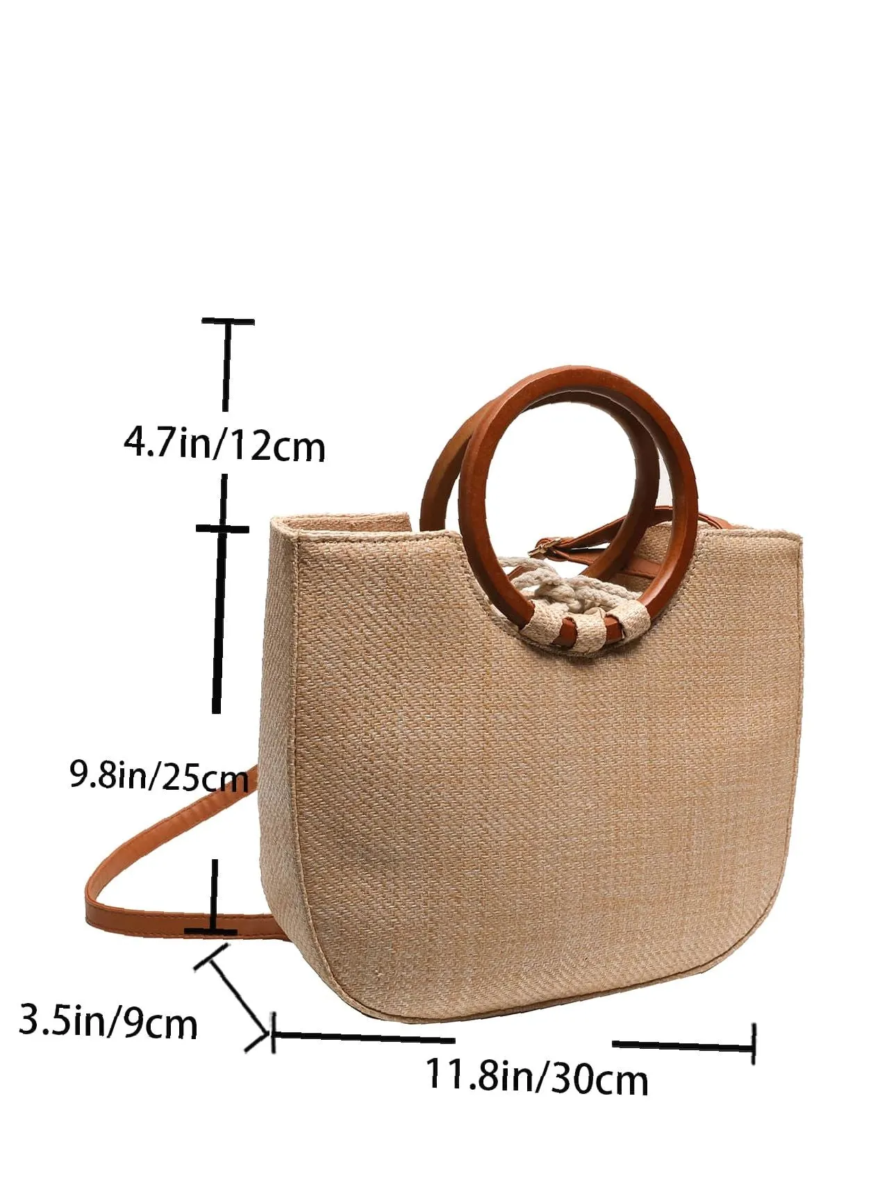 binfenxie - Minimalist Drawstring Top Handle Bag  - Women Tote Bags
