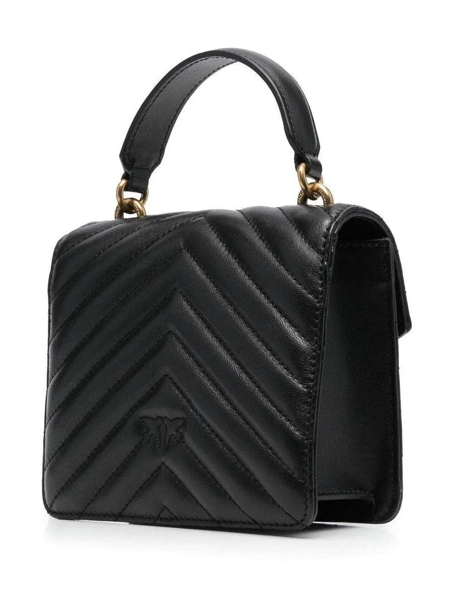 Borsa Love mini top handle chevron