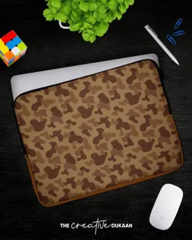 Brown Camouflage Cool Laptop Sleeve Bag
