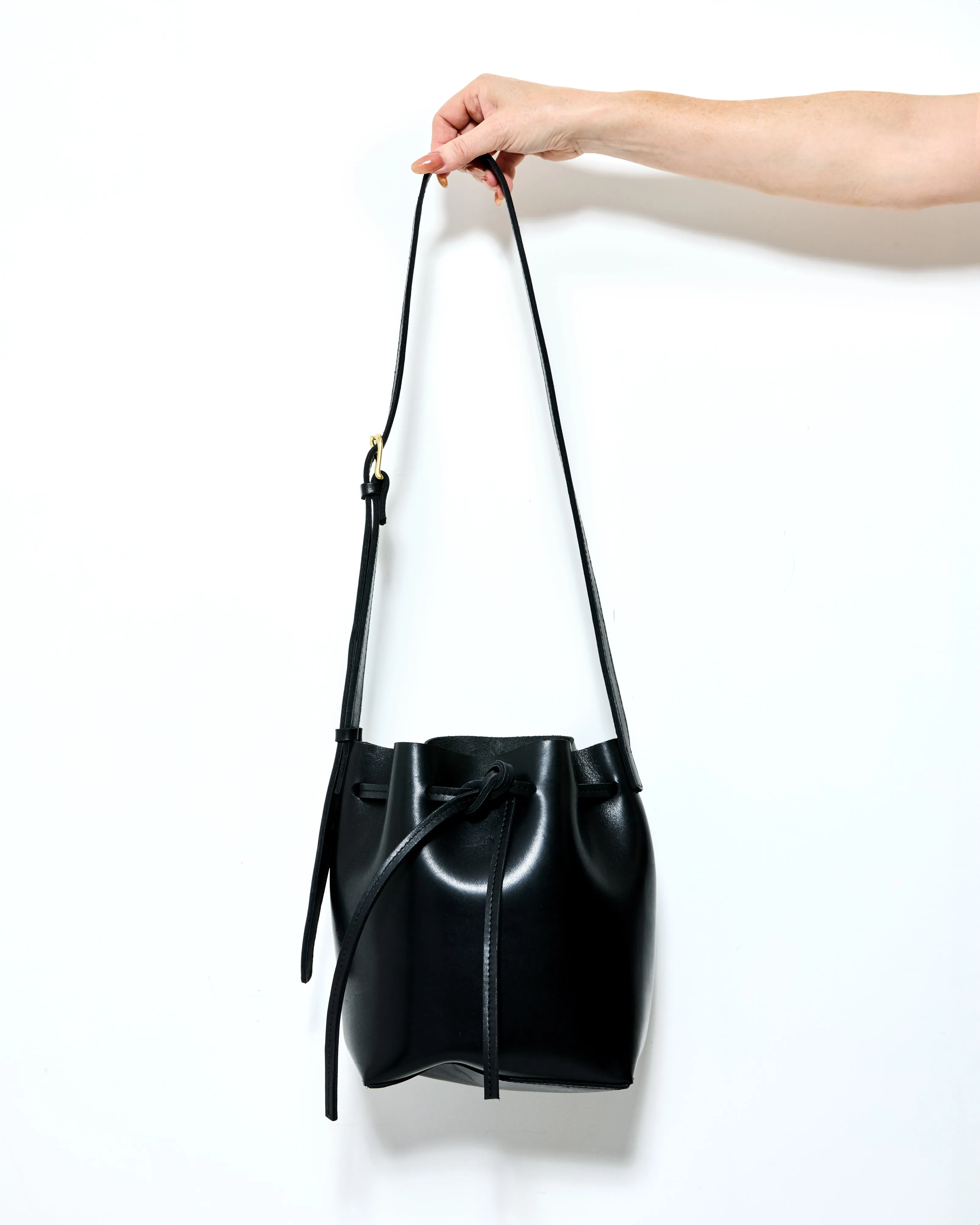 BUCKET LIST Bag by Byrd Studio - Licorice Black Leather