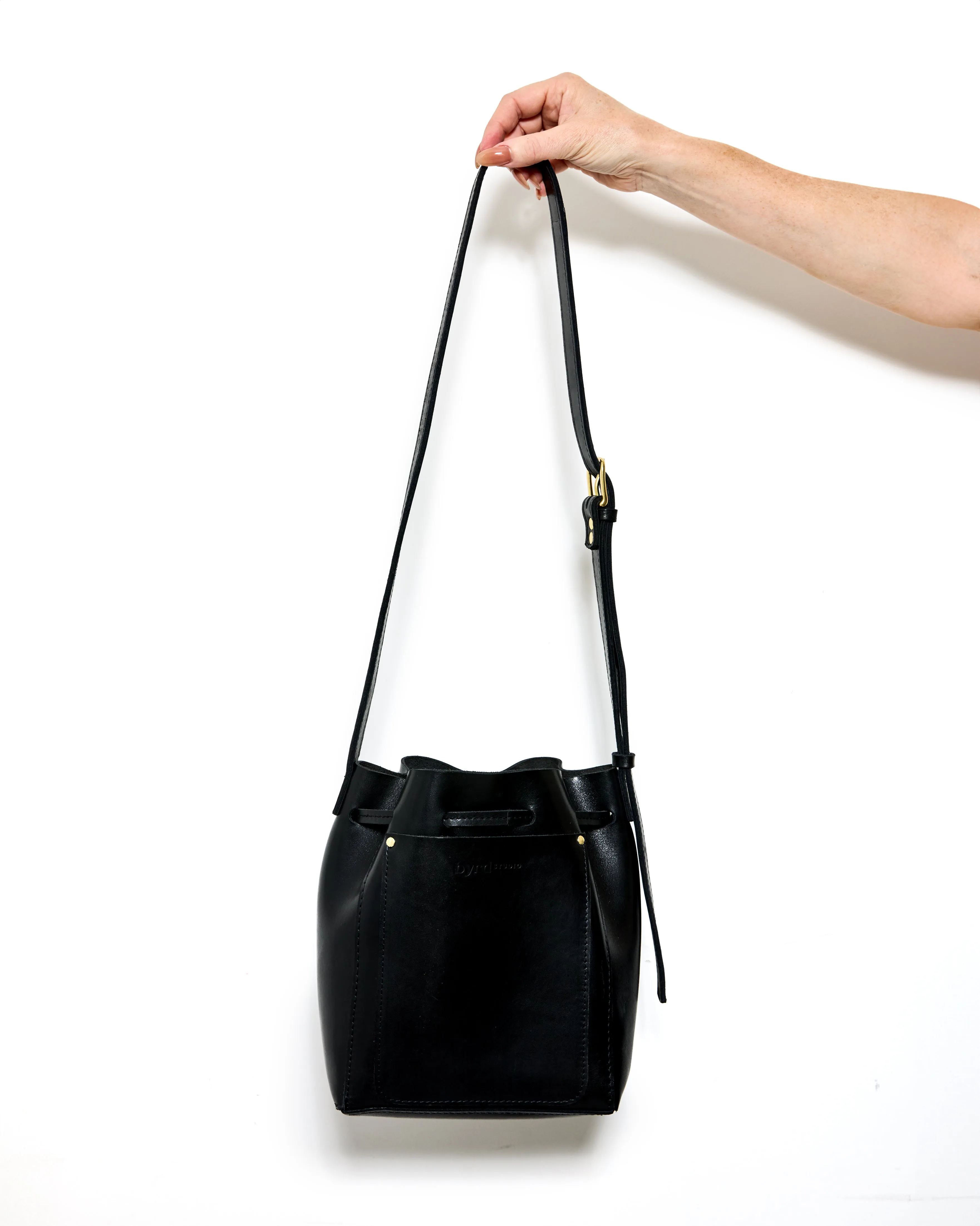 BUCKET LIST Bag by Byrd Studio - Licorice Black Leather