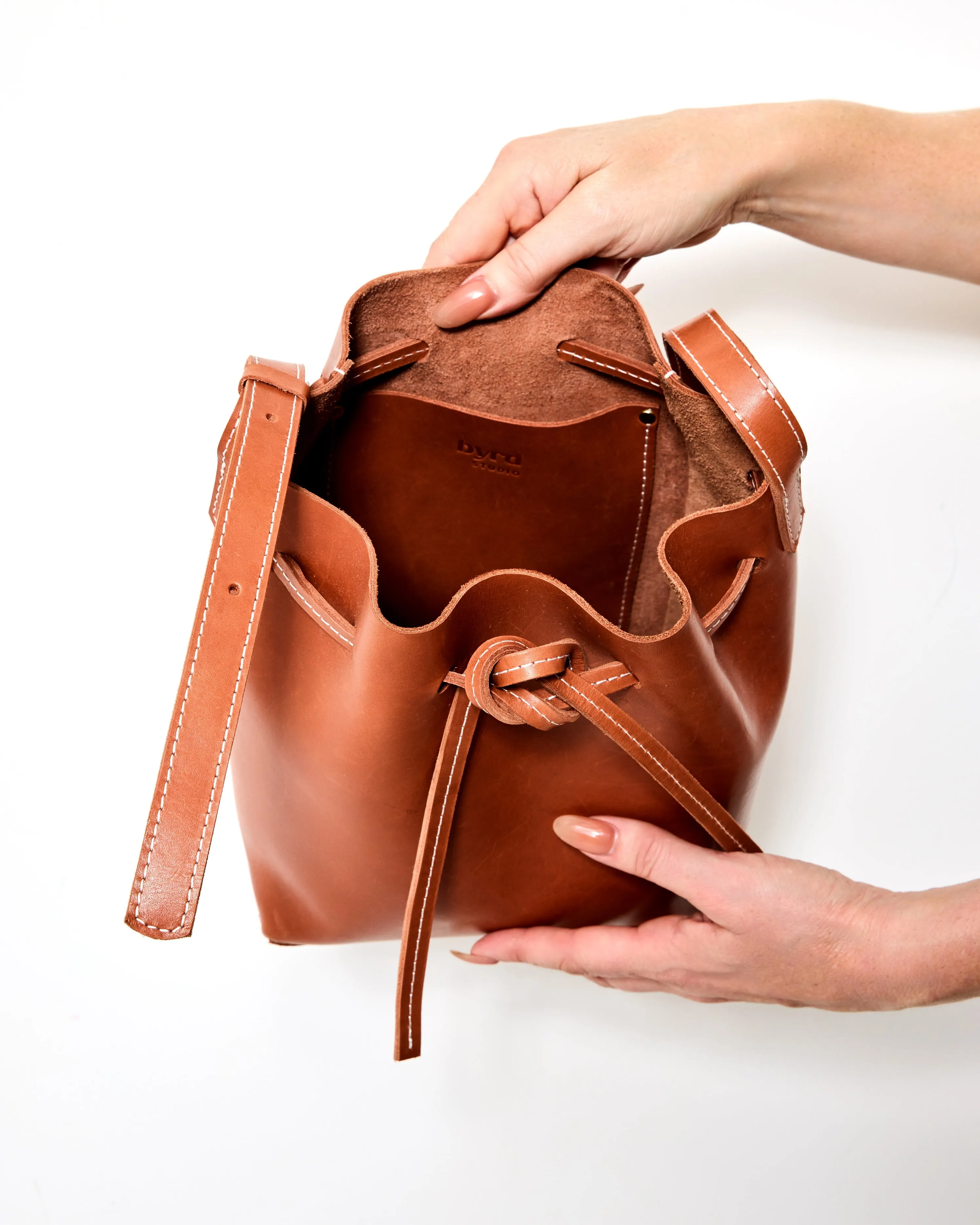 BUCKET LIST Bag by Byrd Studio - Licorice Black Leather