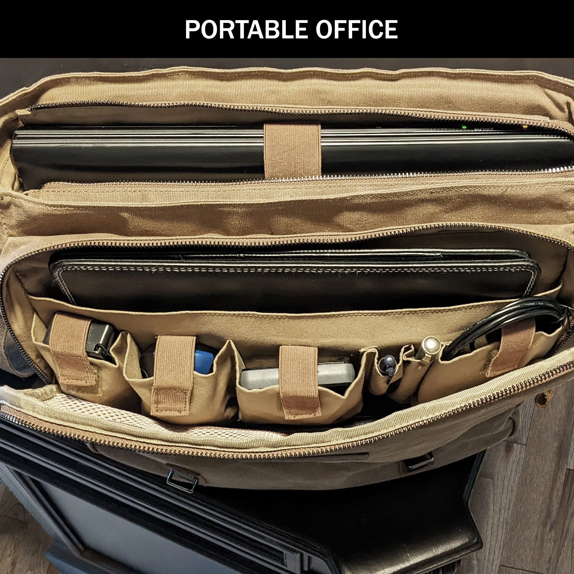 Canvas Messenger  Laptop Case;  Satchel  Organizer