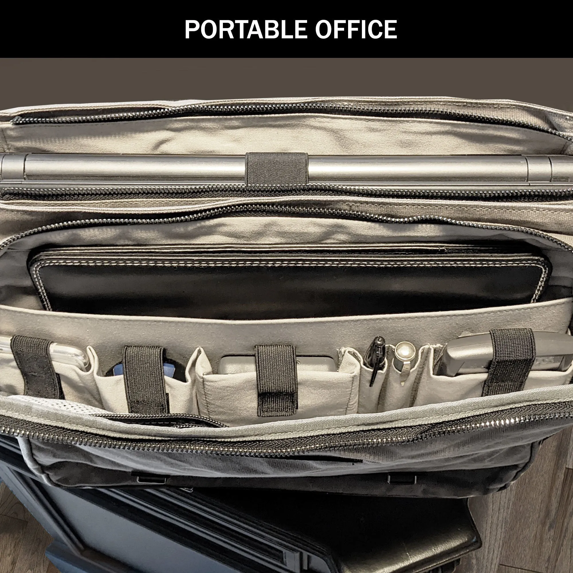 Canvas Messenger  Laptop Case;  Satchel  Organizer
