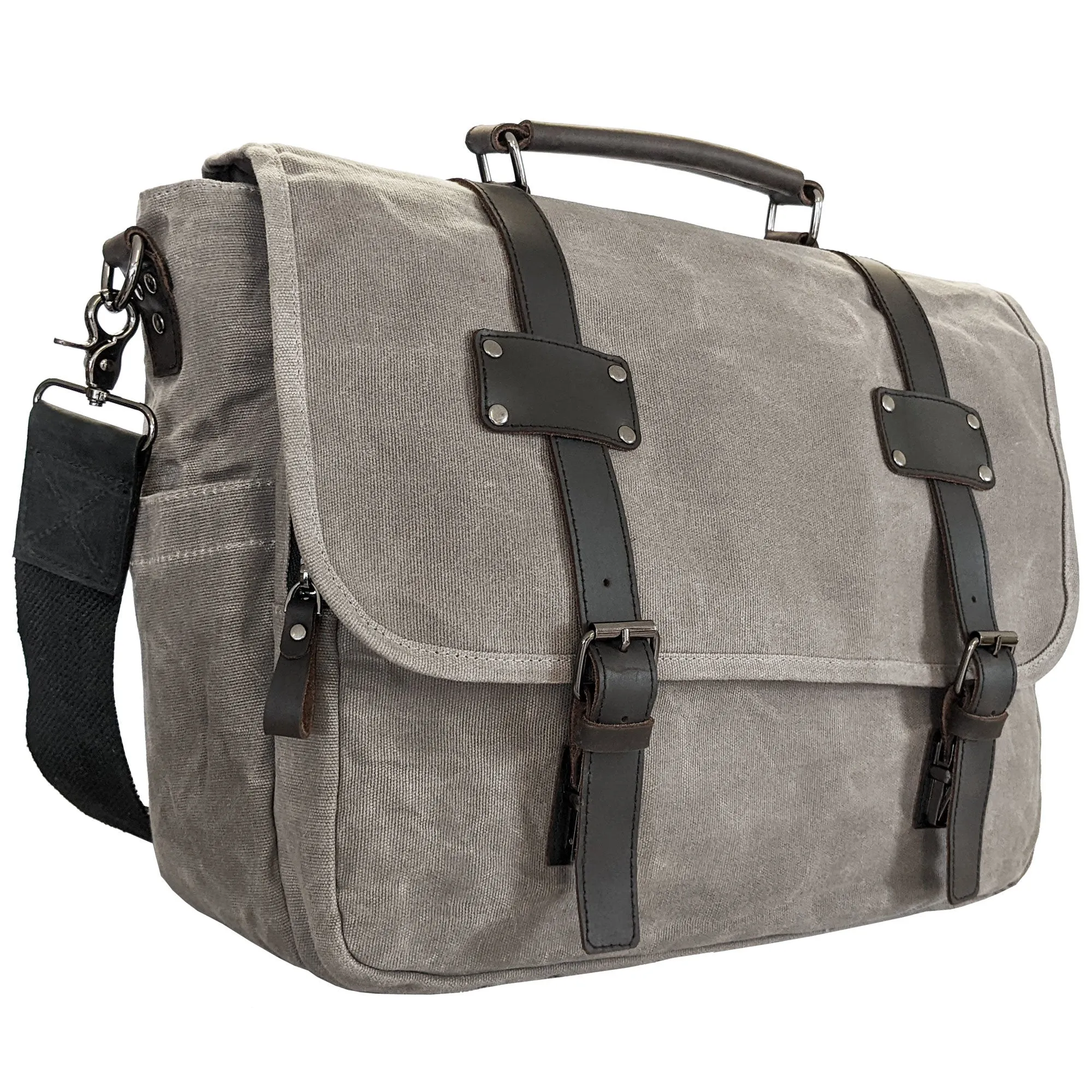 Canvas Messenger  Laptop Case;  Satchel  Organizer