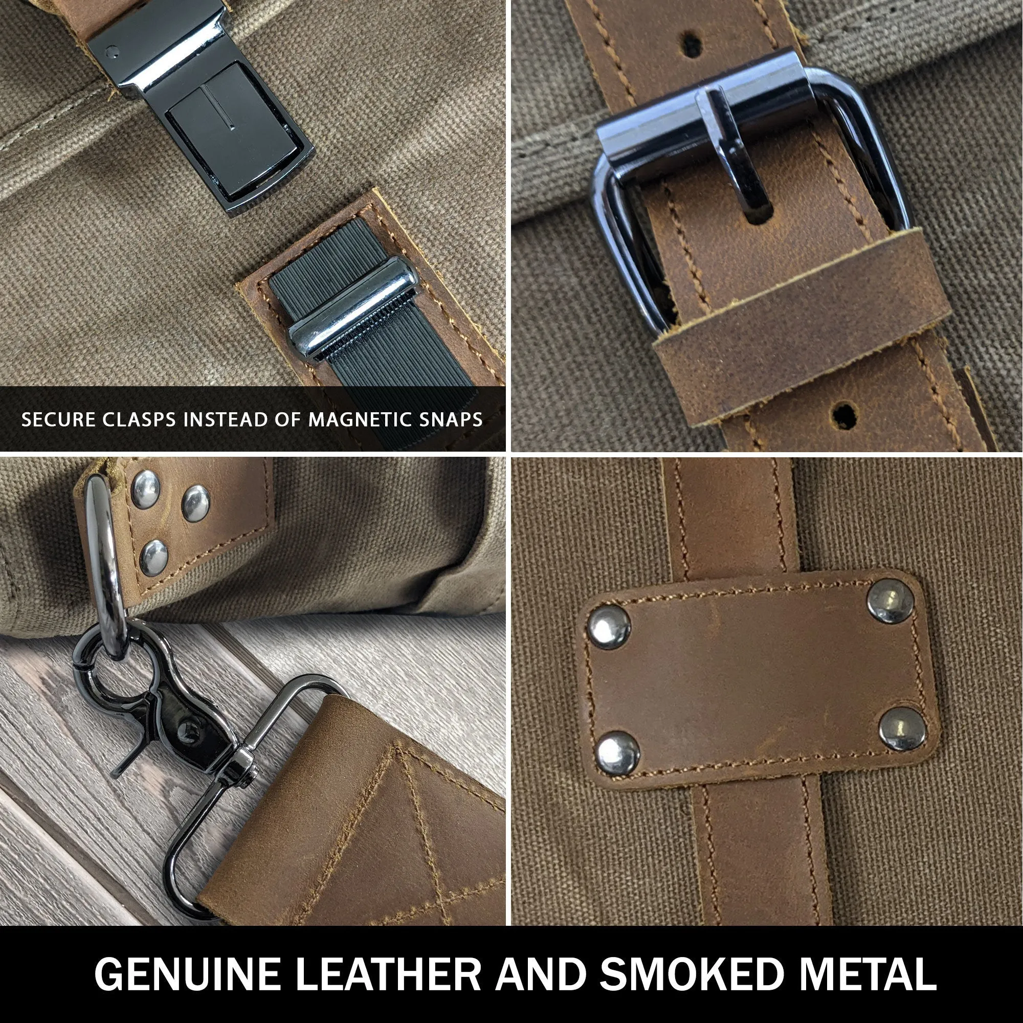 Canvas Messenger  Laptop Case;  Satchel  Organizer