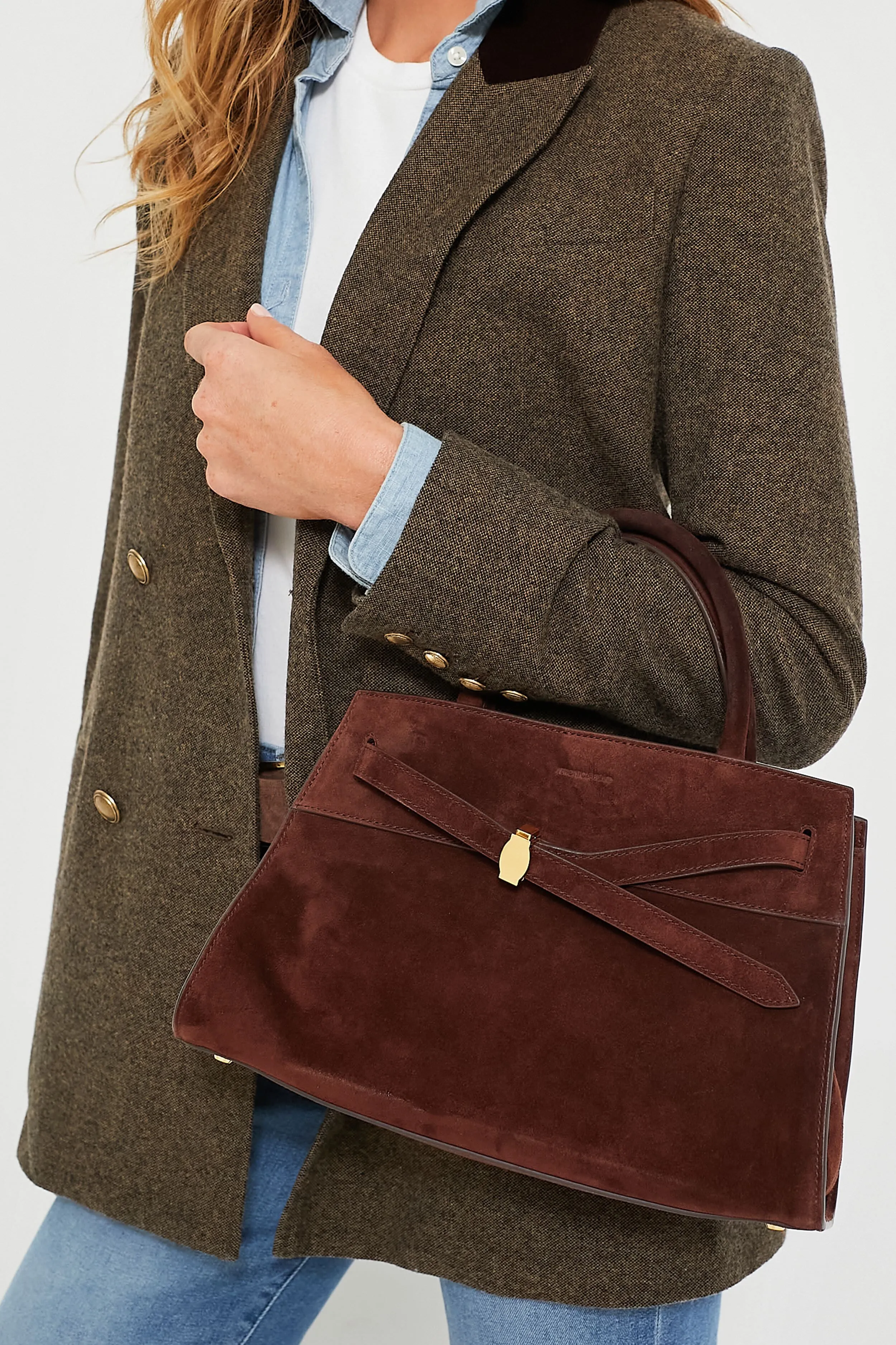 Chestnut Veronica Beard Dash Bag