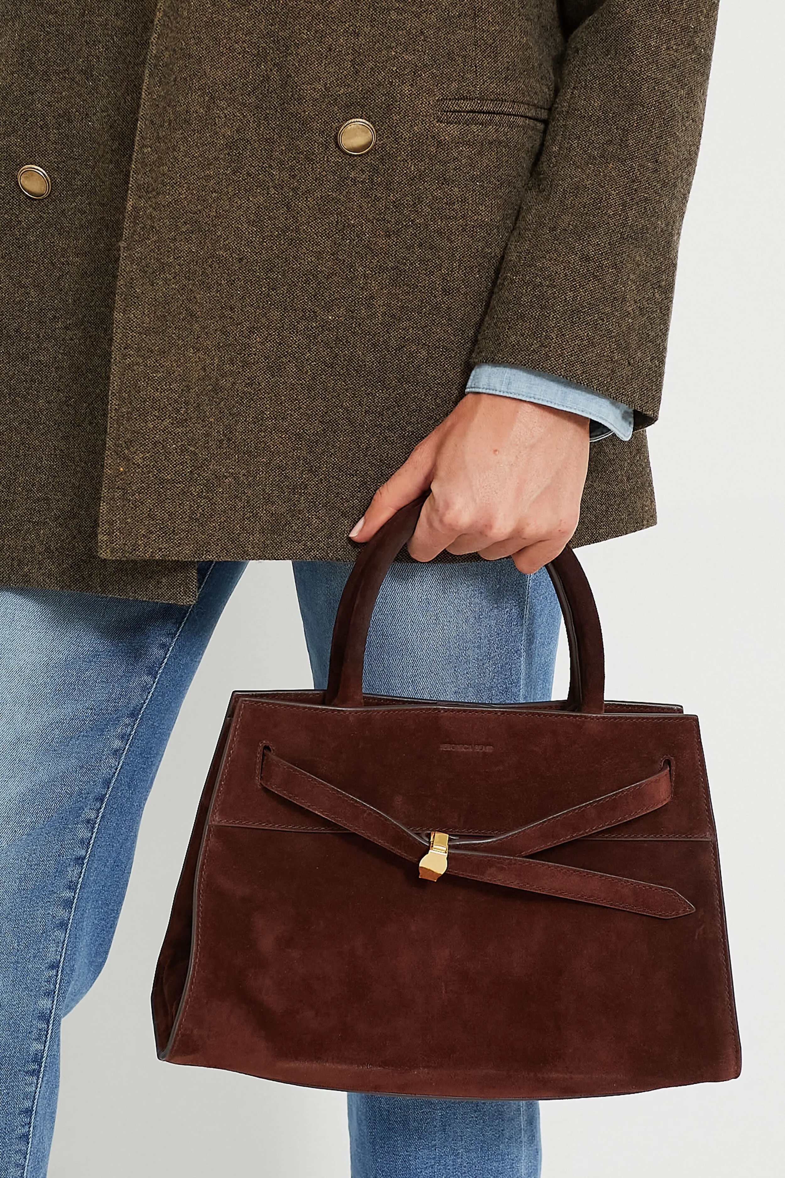 Chestnut Veronica Beard Dash Bag