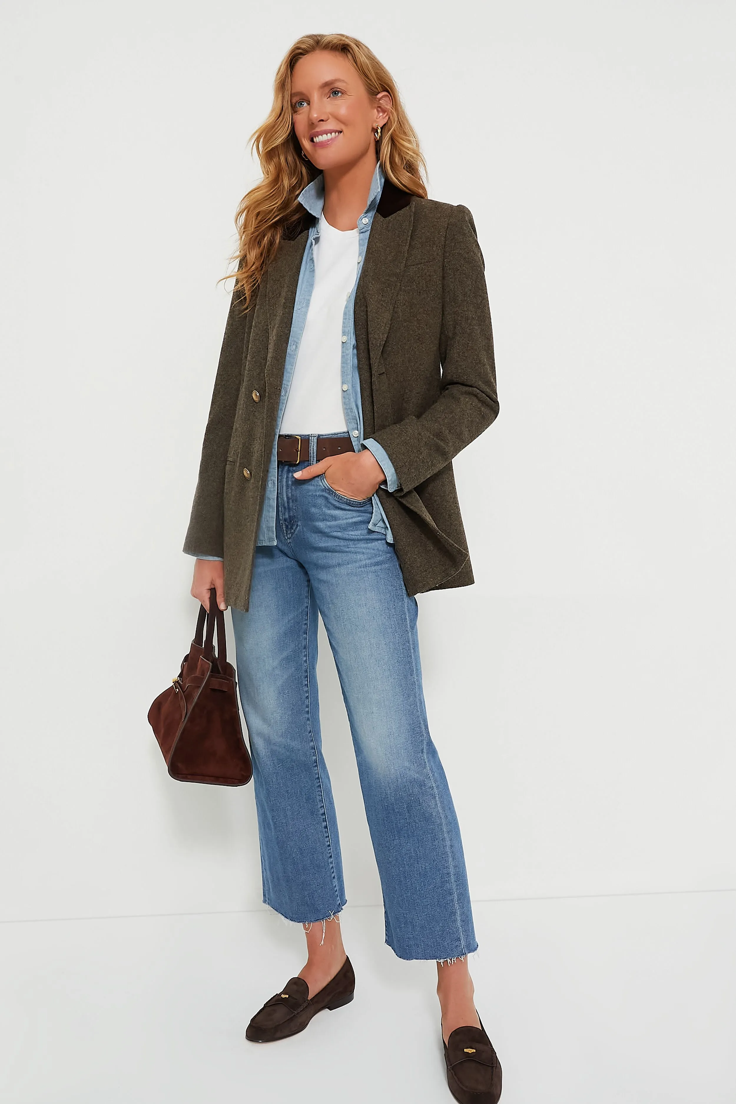 Chestnut Veronica Beard Dash Bag