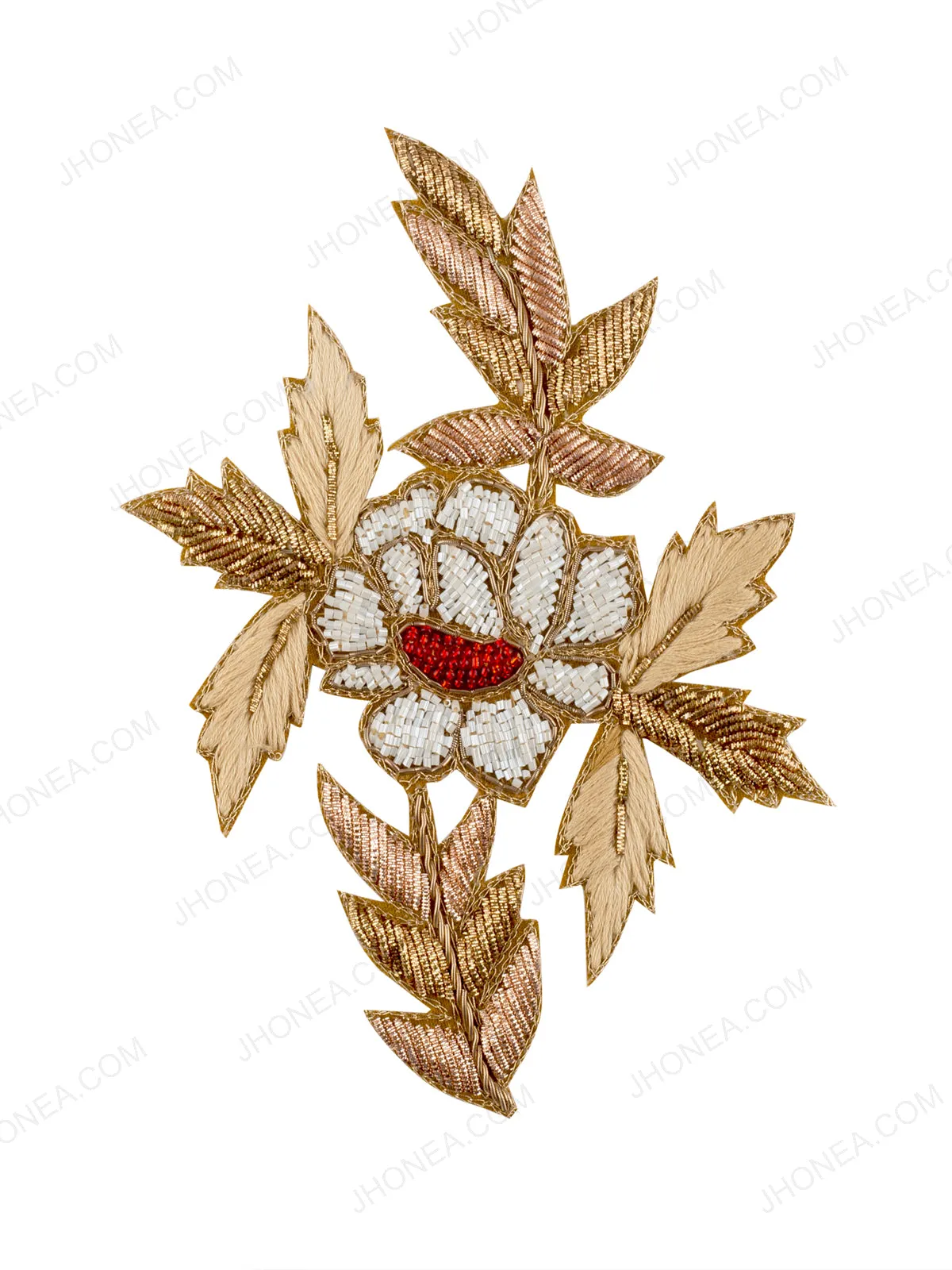 Delicately Embellished Handmade Cutwork Patch