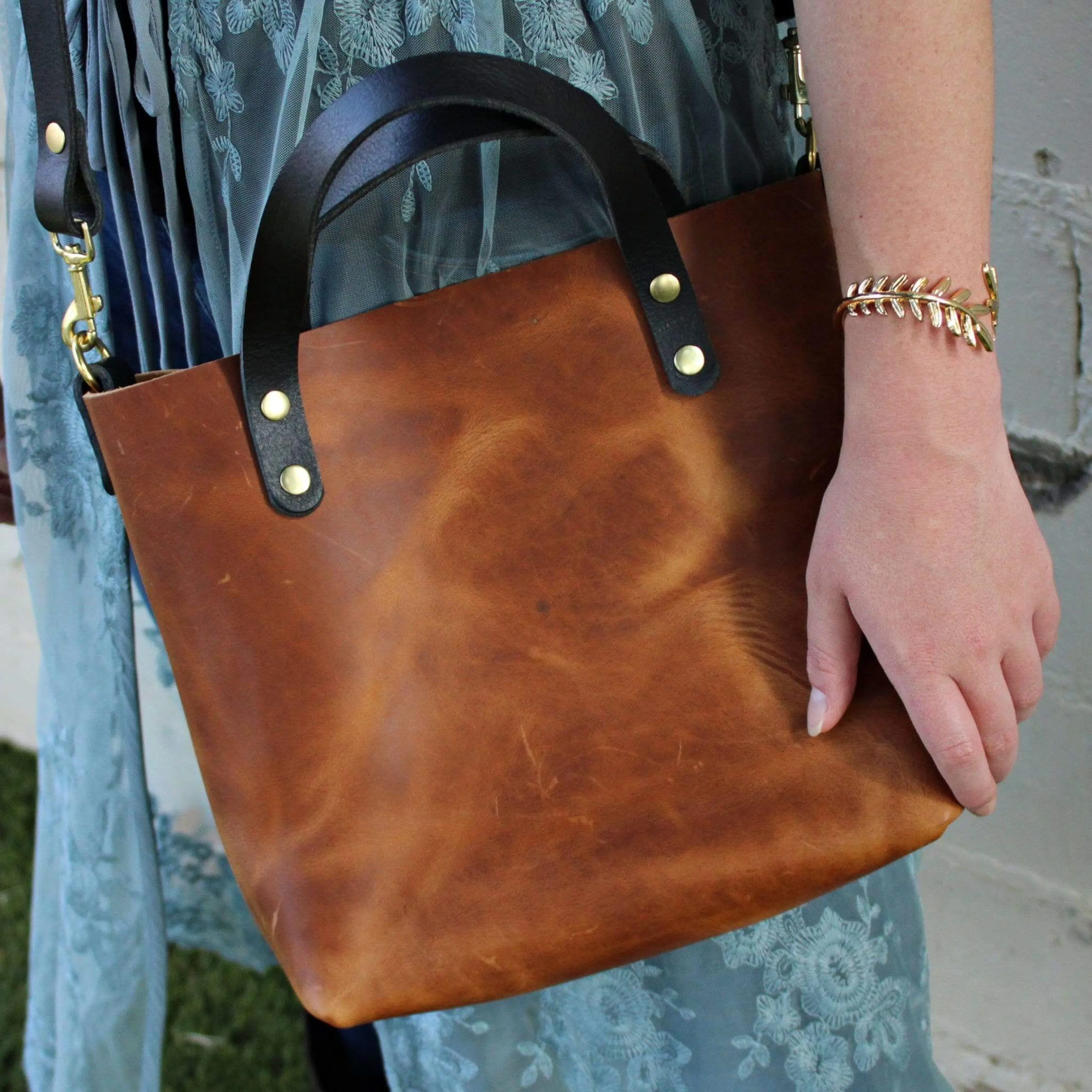 English Tan Leather Crossbody