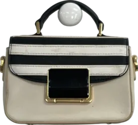 foli foli Cream Monochrome Style Handheld Bag