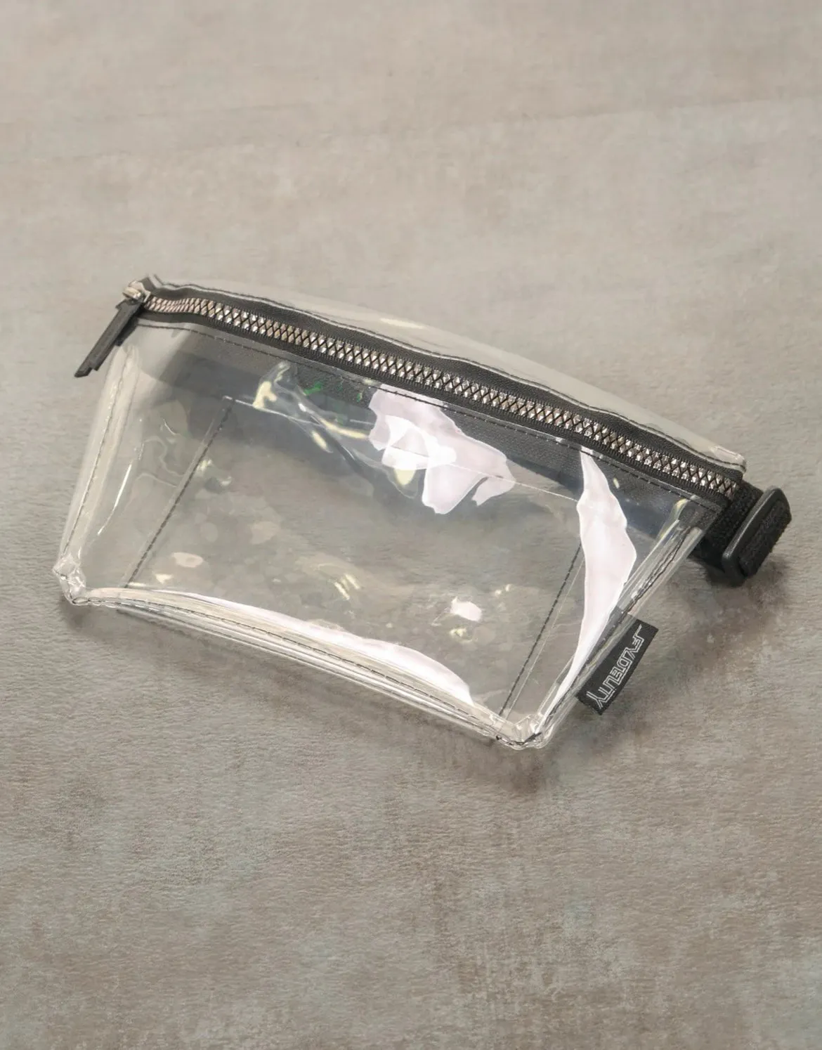 Fydelity Ultra Slim Skinny Fanny Pack-Crystal Clear
