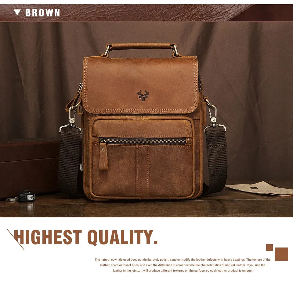 Genuine Leather Business Messenger Bag