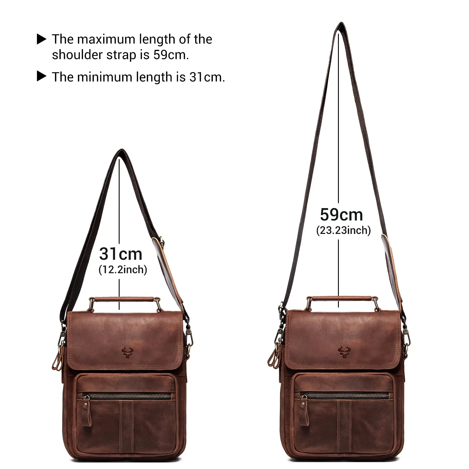 Genuine Leather Business Messenger Bag