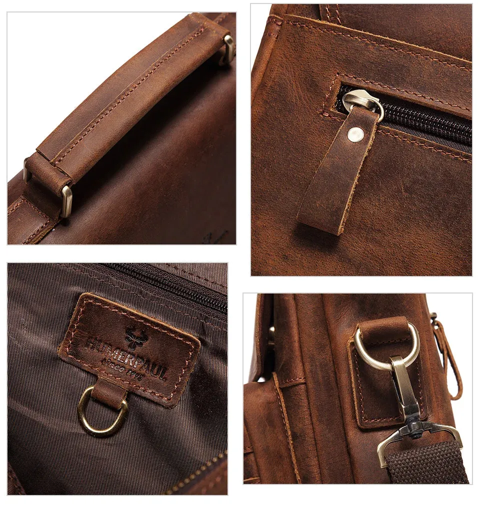 Genuine Leather Business Messenger Bag