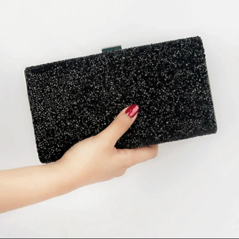Glitter Sequin Structures Clutch Purse Handbags