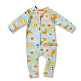 Halcyon Nights Long Sleeve Zipsuit - Brunch Buddies