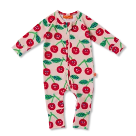 Halcyon Nights Long Sleeve Zipsuit - Cheeky Cherry