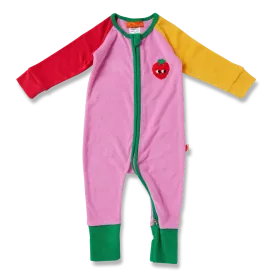 Halcyon Nights Terry Long Sleeve Zipsuit - Happy Harvest