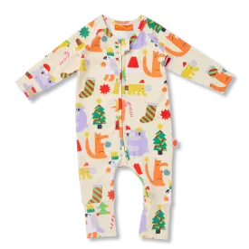 Halcyon Nights Tinsel Tails Long Sleeve Zipsuit
