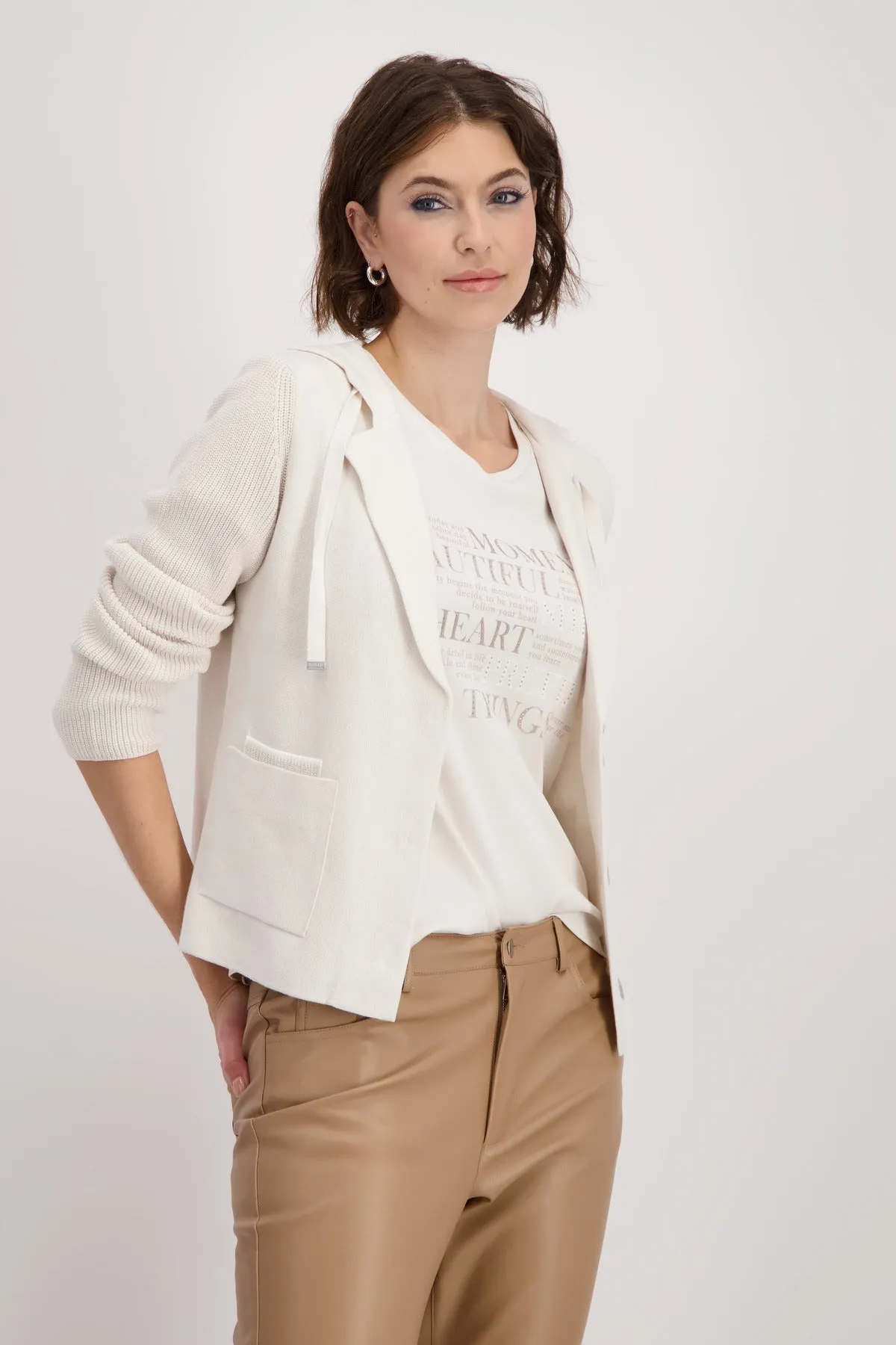 Hooded jacket - Creamy Beige