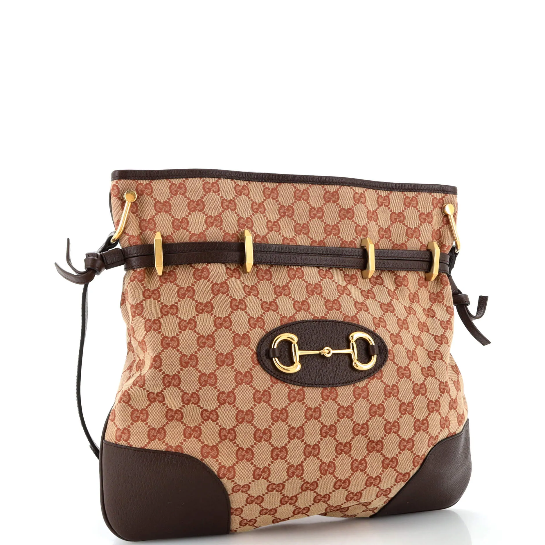 Horsebit 1955 Messenger Bag GG Canvas Large