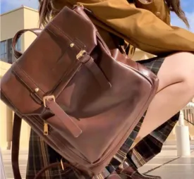 Japanese Jk Preppy Women Backpacks Students Vintage Schoolbags New Casual Streetwear Shoulder Handbags Y2k Aesthetic Trendy