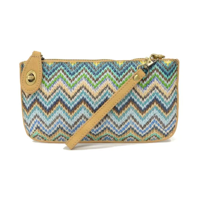 Joy Susan Mini Crossbody Wristlet Clutch Straw
