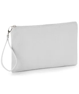 Light Grey/Light Grey - Canvas wristlet pouch