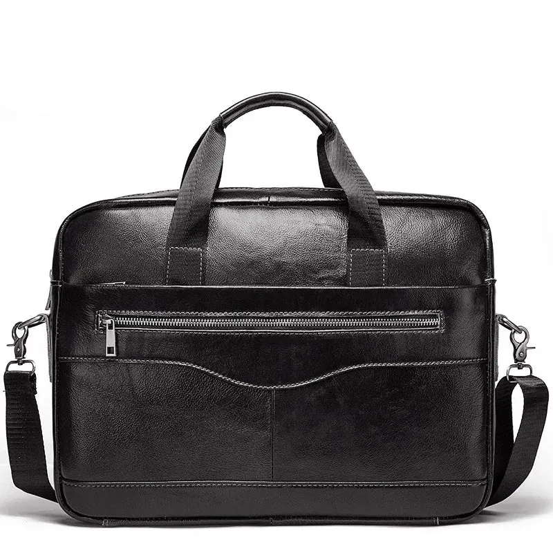 Luxury Genuine Leather Men's Briefcase