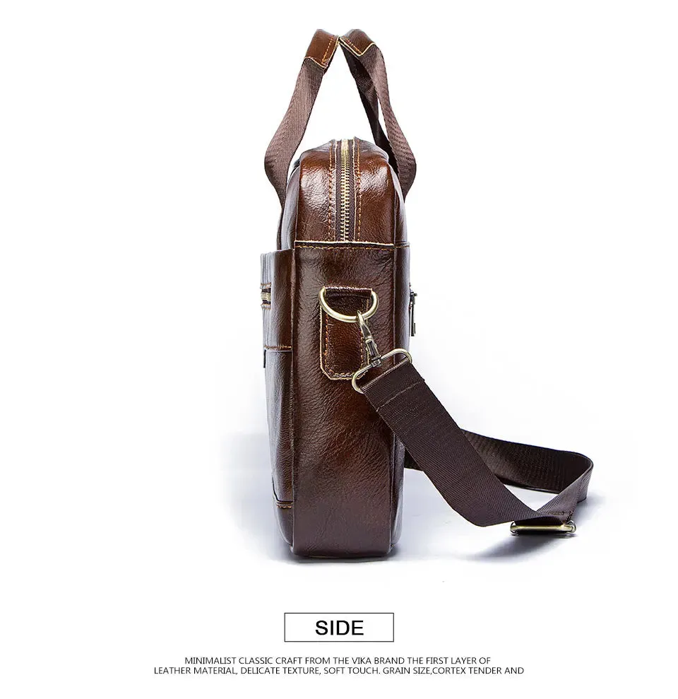 Luxury Genuine Leather Men's Briefcase