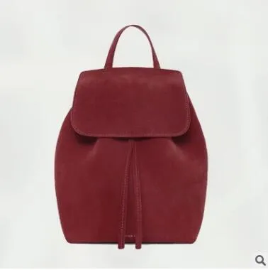 MANSURSTUDIOS  women Faux suede backpack mansur lady suede backpack