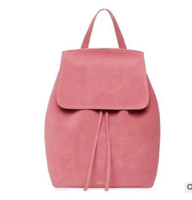 MANSURSTUDIOS  women Faux suede backpack mansur lady suede backpack