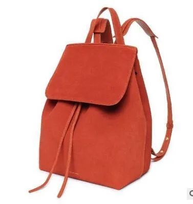 MANSURSTUDIOS  women Faux suede backpack mansur lady suede backpack