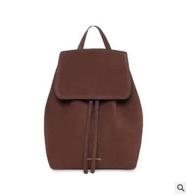 MANSURSTUDIOS  women Faux suede backpack mansur lady suede backpack