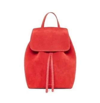 MANSURSTUDIOS  women Faux suede backpack mansur lady suede backpack