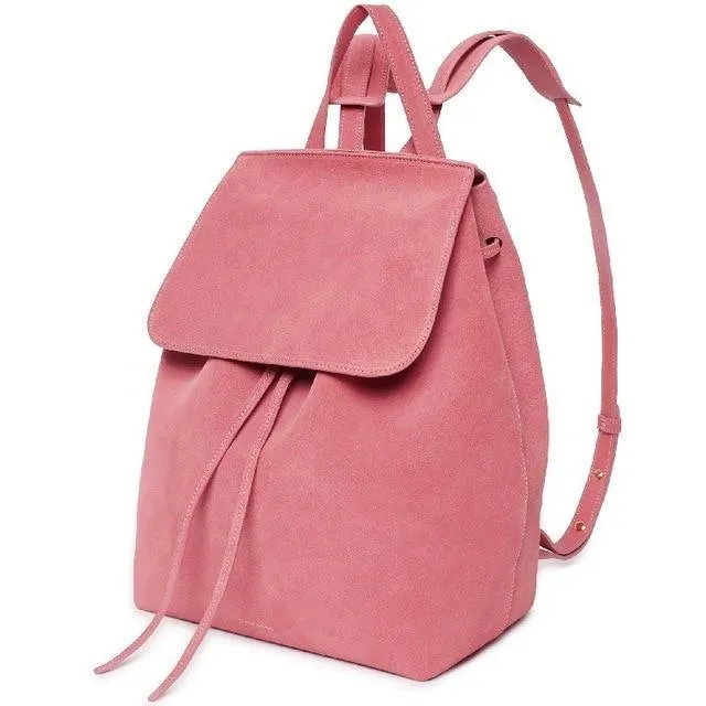 MANSURSTUDIOS  women Faux suede backpack mansur lady suede backpack