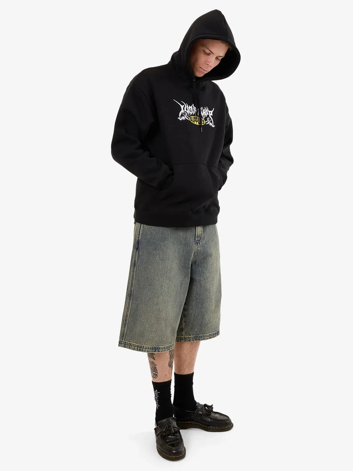 MESSENGER PULL OVER HOOD BLACK