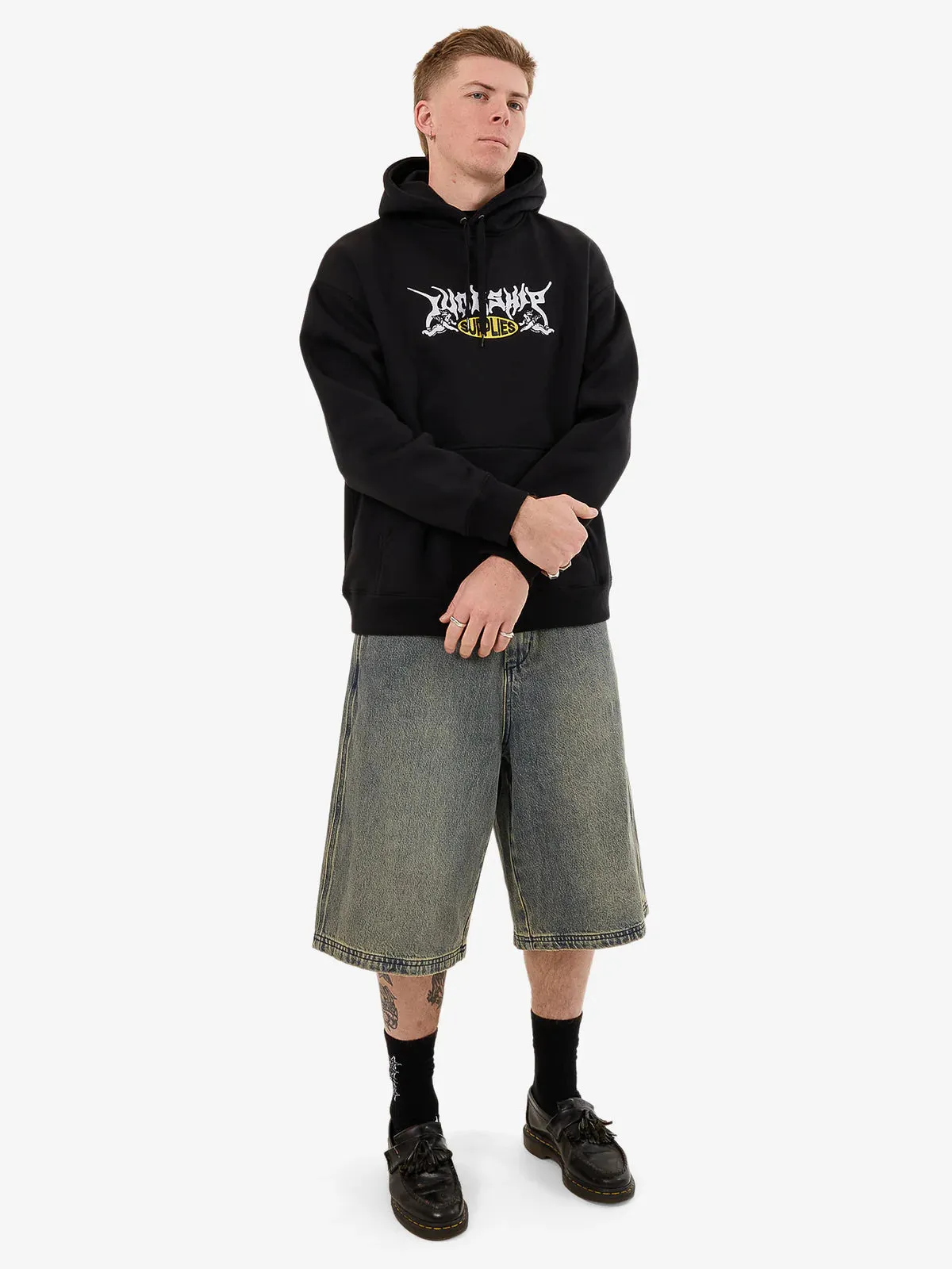 MESSENGER PULL OVER HOOD BLACK