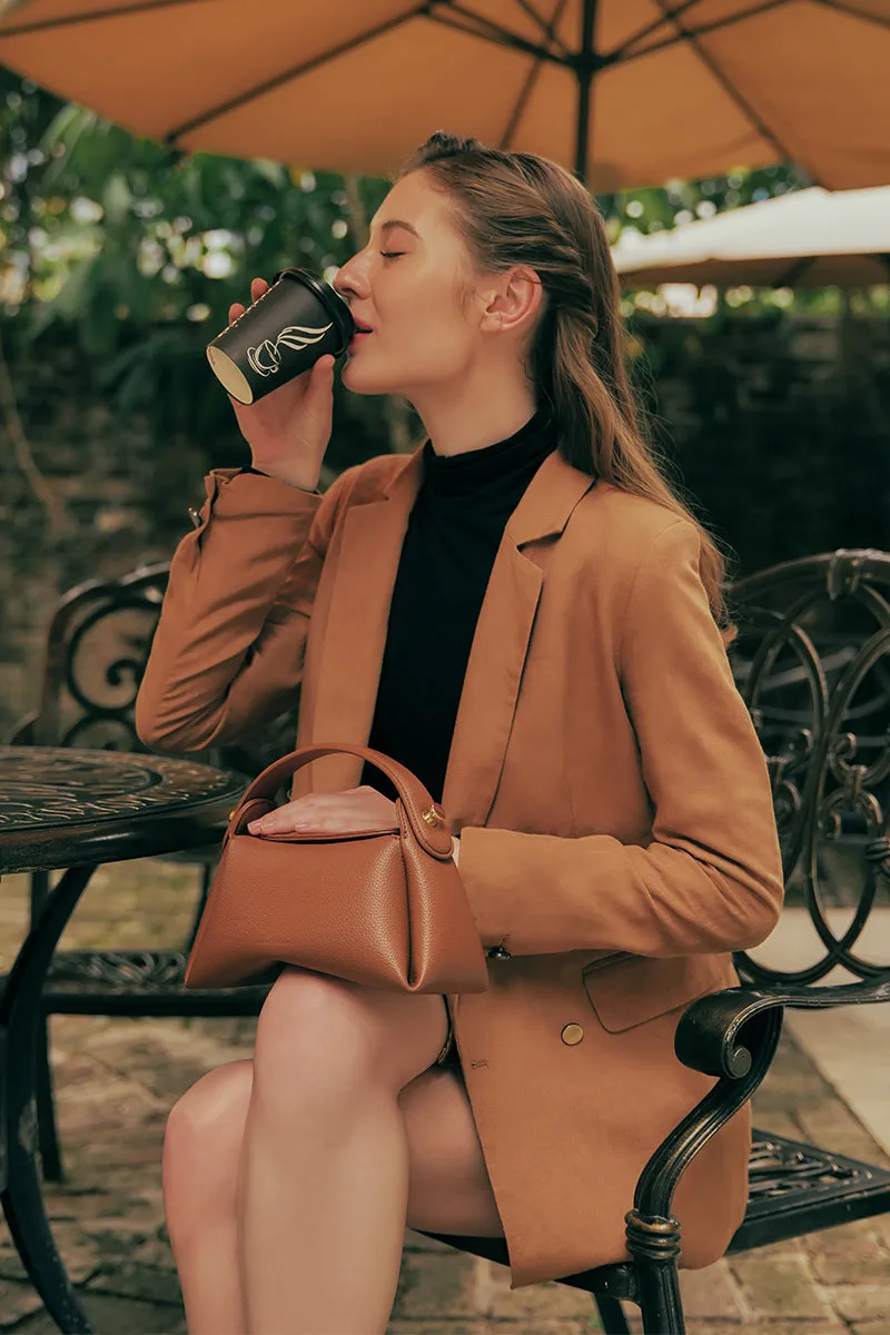Milan Top-handle Bag in Camel