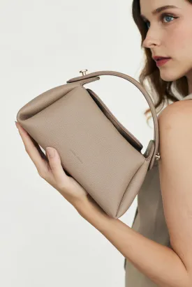 Milan Top-handle Bag in Taupe