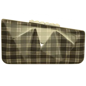 Minaudière in Prince of Wales Plaid Grey