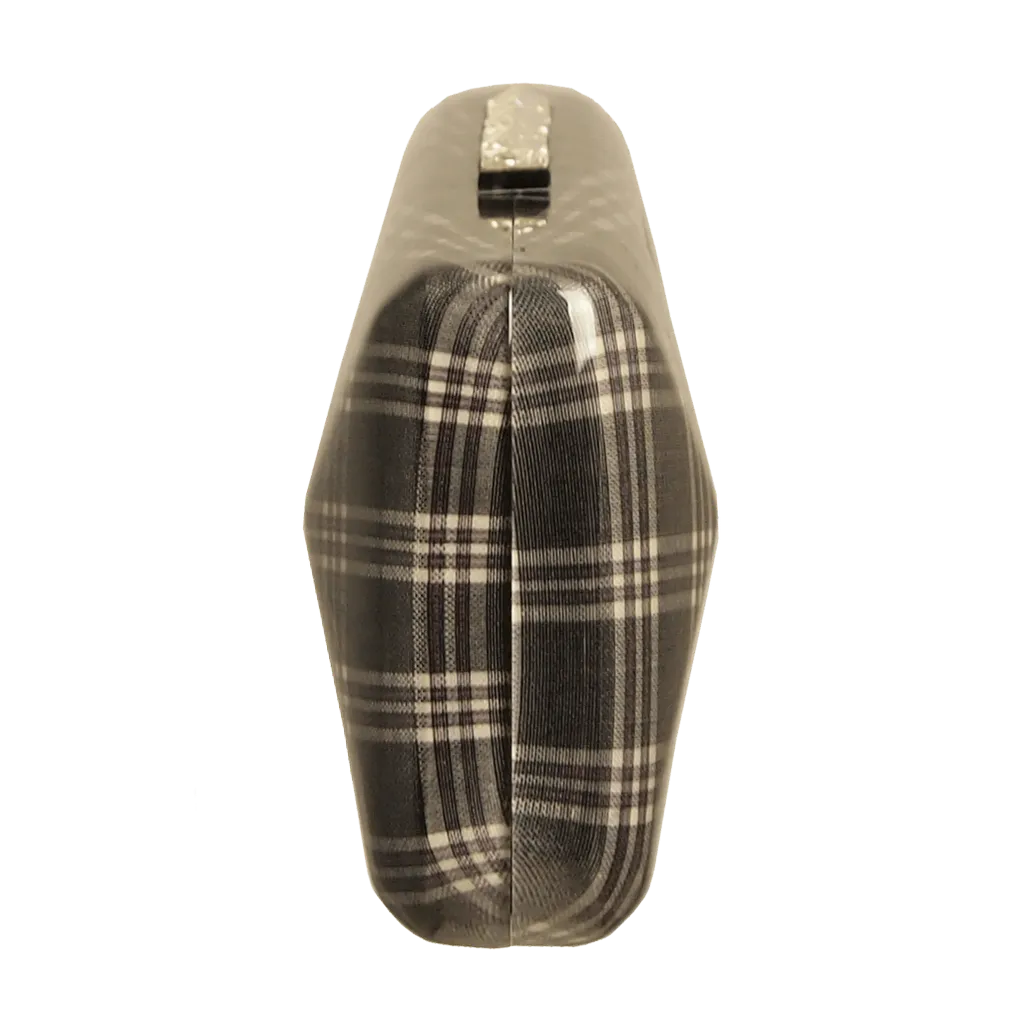Minaudière in Prince of Wales Plaid Grey