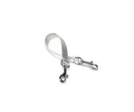 Mini Strap in Silver Metallic Snakeskin