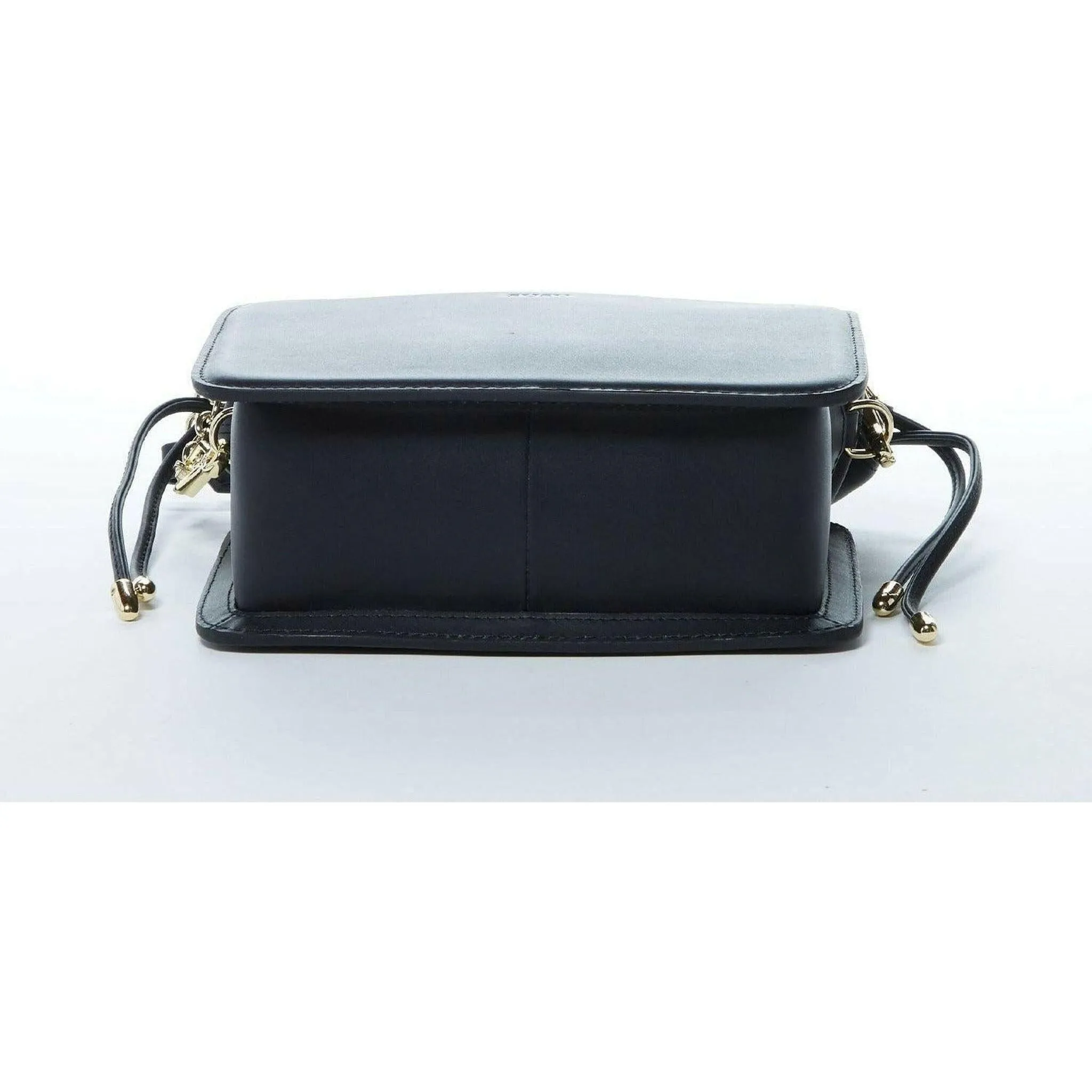 Patricia Leather Purse Drawstring in Black