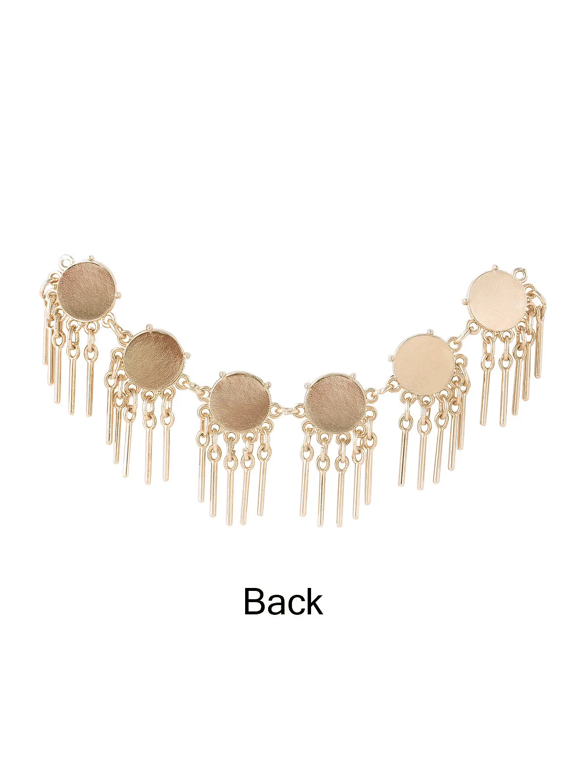 Pearl with Golden Tassel Multi-purpose Design Neckline