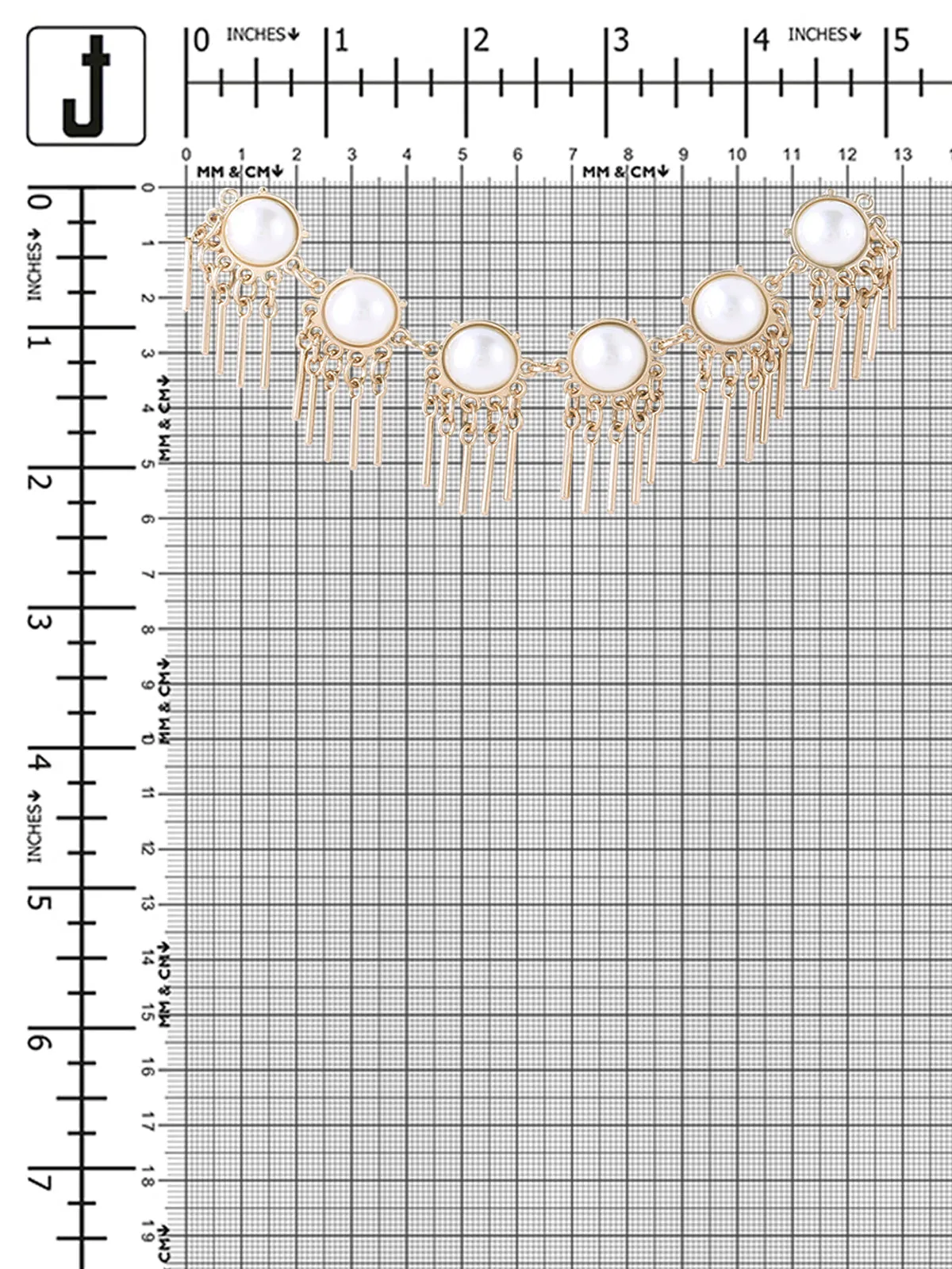 Pearl with Golden Tassel Multi-purpose Design Neckline